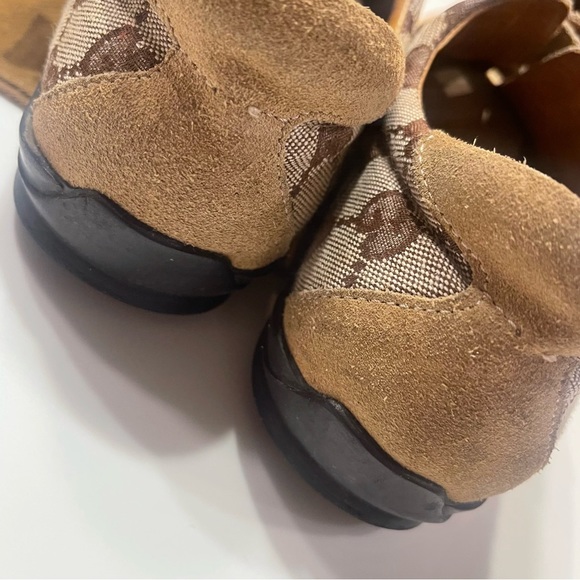 Gucci leather velcro sneakers 38c - Picture 6 of 7